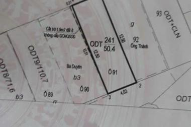 BÁN ĐẤT MẶT ĐƯỜNG CẦU K67,P.HÀ KHÁNH. DT:50.4M2,MT:4M KINH DOANH TỐT !!!