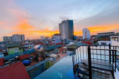 Nhà đẹp phố Nguyễn Văn Cừ, 71m2 x 6 tầng, lô góc, gara ôtô, thang máy, KD, nội thất Châu Âu