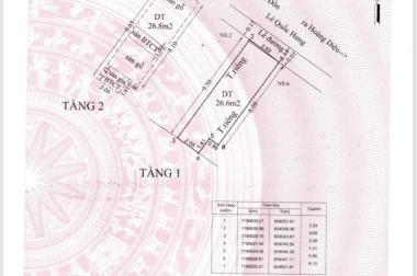 Bán nhà mặt tiền Lê Quốc Hưng - Quận 4 - 2 tầng - 27m2 - giá 4.5 tỷ tl