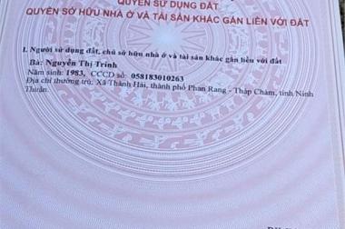 ĐẤT ĐẸP - GIÁ TỐT - Cần Bán Nhanh Lô Đất Vị Trí Đắc Địa Tại Xã Thành Hải, Phan Rang - Tháp Chàm