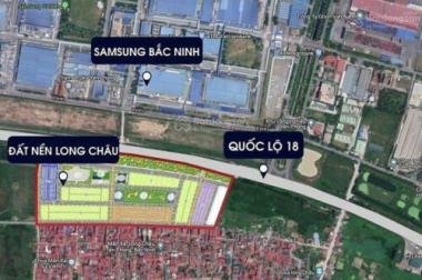 Bán lô đất nền dự án Long Châu Star, đối diện SAMSUNG, Yên Phong, Bắc Ninh