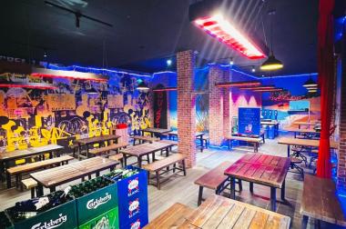 Mình có mặt bằng nhà hàng kiểu Beer garden cần sang nhượng hoặc cho thuê lại tại Trần Não Quận 2