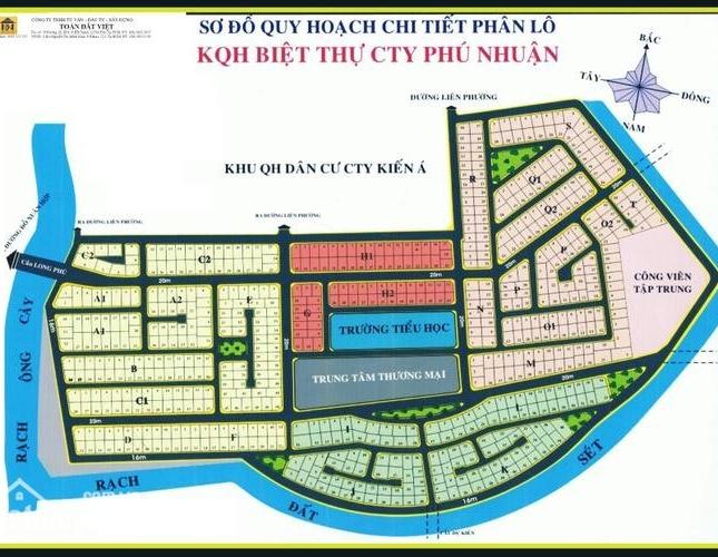 Cần tiền gấp, bán đất gấp, giá rẻ để nhượng lại 308m2 đất nền dự án Phú Nhuận quận 9 (TP Thủ Đức), sổ đỏ