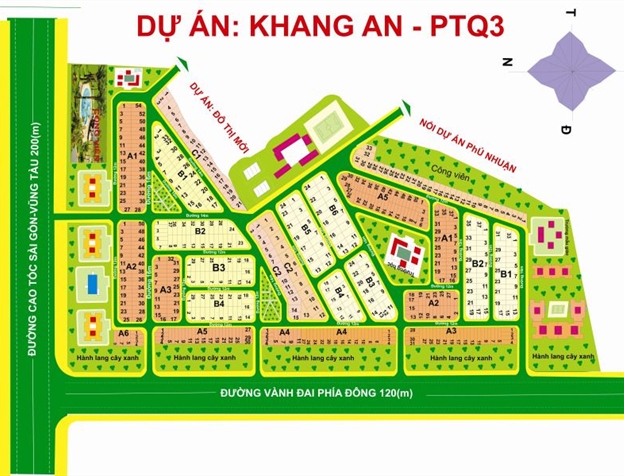 Một số lô đất chủ đất cần bán, đất nền dự án Khang An P Phú Hữu, Q9 cần bán