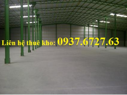 Cho thuê kho chứa hàng 300 m2, 500 m2 trong KCN CÁT LÁI, QUẬN 2, TPHCM - LH: 0937.672.763
