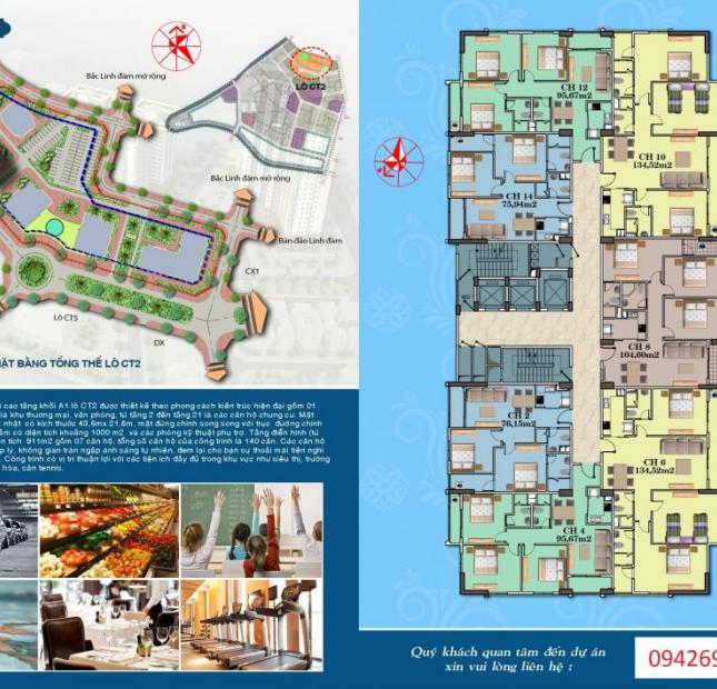 Chủ đầu tư Hudvn thông báo đang mở bán đợt 1 dự án chung cư CT2A1 Tây Nam Linh Đàm
