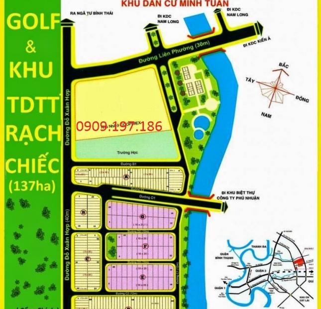 Bán đất nền dự án tại KDC Hoàng Anh Minh Tuấn, Đỗ Xuân Hợp, Quận 9