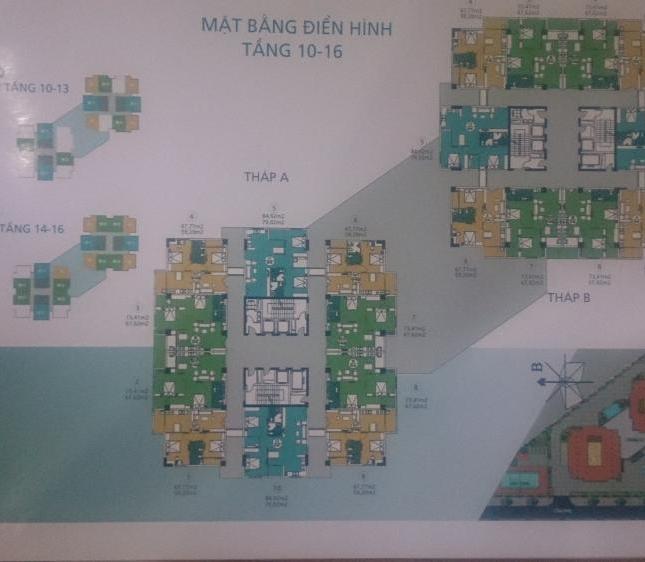 Bán ki ốt dự án The Vesta Hà Đông diện tích từ 28m2