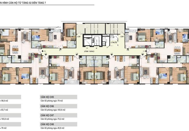 Chung cư quận Cầu Giấy chỉ từ 1,2 tỷ/căn 2 phòng ngủ diện tích 45 – 103 m2