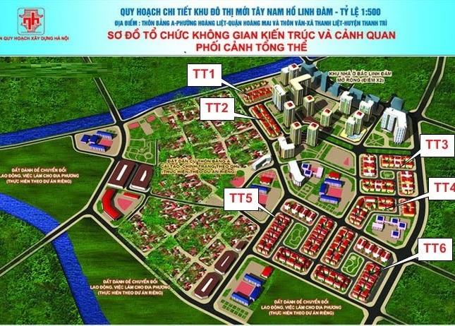 Cần bán ô số 6 thuộc TT5C biệt thự Tây Nam Hồ Linh Đàm