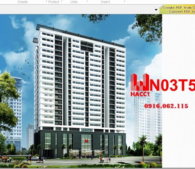 Bán căn 01 tòa N03T5 khu Ngoại Giao Đoàn - Bắc Từ Liêm diện tích 133m2, vị trí đẹp