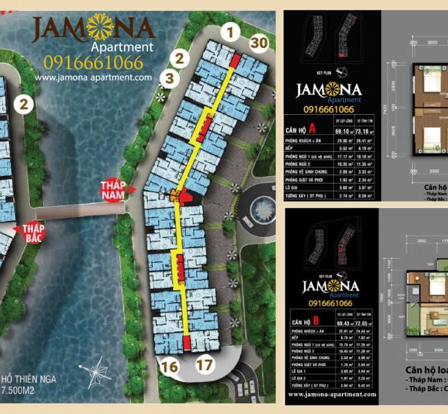 Căn hộ cao cấp ven sông Q7 - Jamona Apartment - căn góc 2 view từ 1.6 tỷ, TT 2 năm, ưu đãi từ CĐT Sacomreal