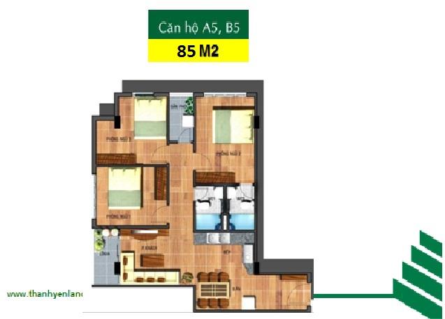 Cho thuê gấp căn hộ Sài Gòn Town, DT 85m2, 3PN, giá 8,5tr/tháng.