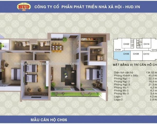 Cần bán căn số 06 A1-CT2 Tây Nam Linh Đàm, giá gốc chỉ 16,8 triệu