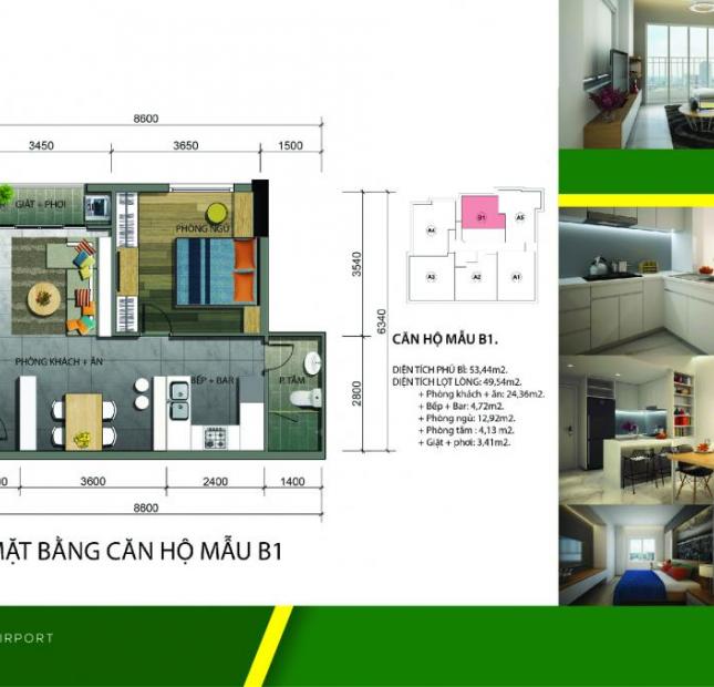 Dự án Samland Airport tại Gò Vấp, mặt tiền Nguyên Hồng, 70-128m2, 2-3PN. Từ 25.5 tr/m2