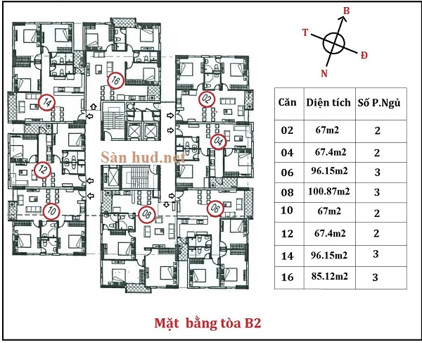 Bán căn số 06 B1-CT2 Linh Đàm, hoàng mai – Hà Nội