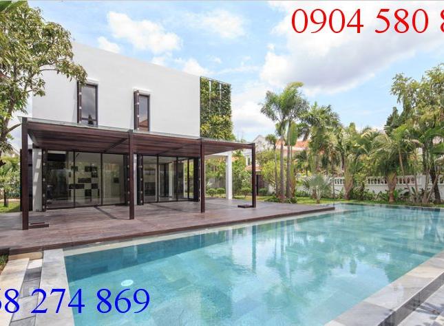 Cho thuê biệt thự Quận 2, villa hiện đại khu compound Thảo Điền, giá 126 triệu/tháng