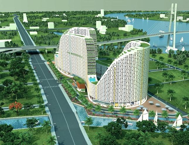 Căn hộ quận 7, River City 3 mặt giáp sông, 1.39 tỷ, 2PN, TT 1%/tháng. LH: 0902995882