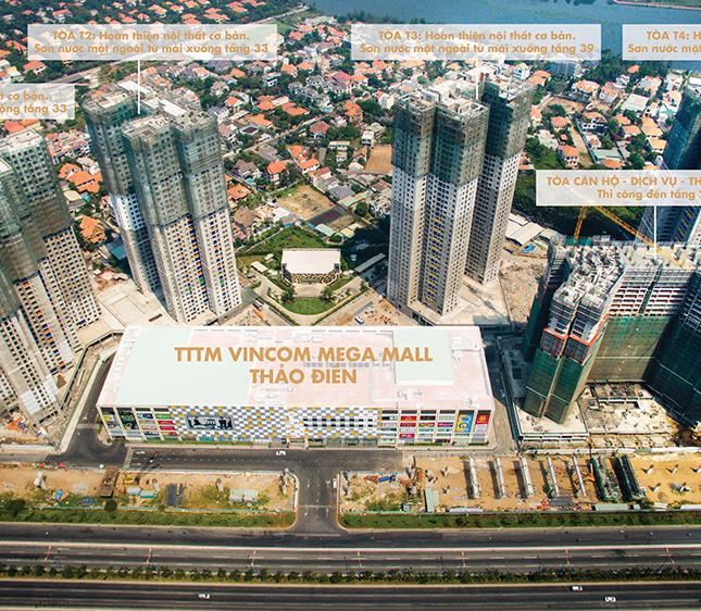 Bán căn hộ Masteri Thảo Điền Quận 2 view Đông Nam DT: 63m2, giá: 2,15 tỷ