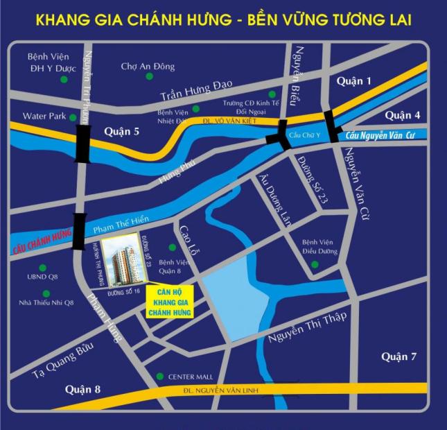 Căn hộ ngay cầu Nguyễn Tri Phương, giao nhà quý 1 /2017. Chỉ 891tr/căn 2PN