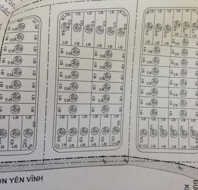 Chính chủ bán 24 ô đất đấu giá Yên Vĩnh, Kim Chung, MT 4m, đường 7m lô góc, vị trí đẹp