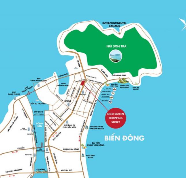 Bán nhà mặt tiền Ngô Quyền, 3 mê, 100m2, hướng đông nam, cách biển 5 phút- Sơn Trà- Đà Nẵng.