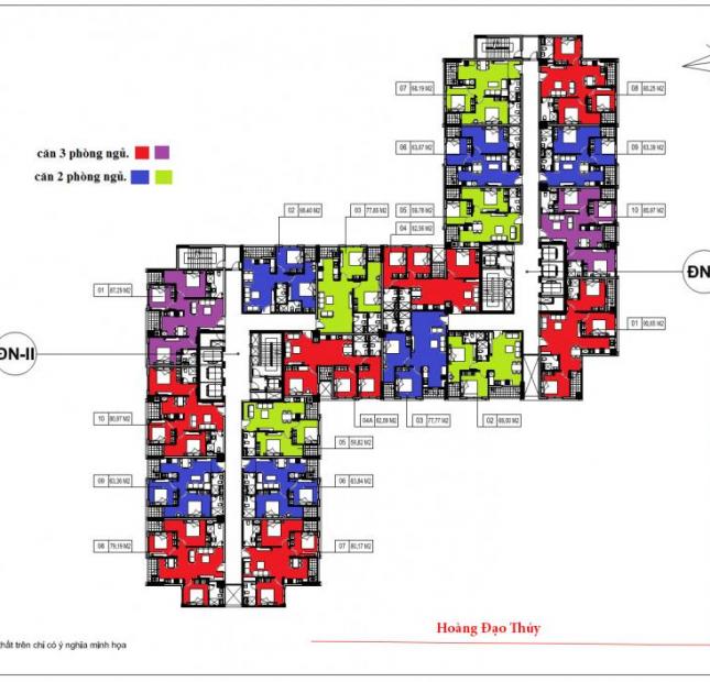 Bán gấp chung cư Hacinco Complex, Hoàng Đạo Thúy, căn 1809 - 63m2, ĐN I, giá 29tr/m2 – 0906.255.790