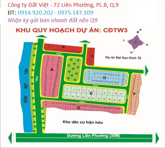 Cần tiền bán đất 216m2, dự án Cao đẳng Mẫu Giáo Trung Ương 3, quận 9(TP Thủ Đức)