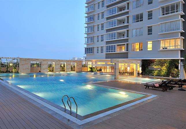 Cho thuê căn hộ Sunrise City, 99m2 khu Central, căn góc view hồ bơi, full nội thất cao cấp