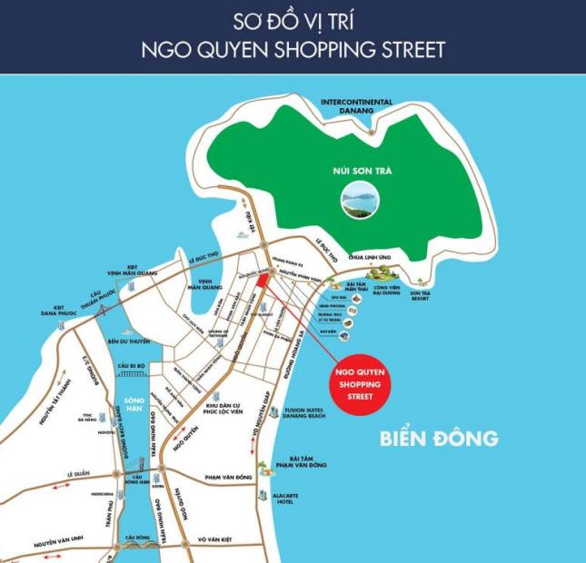 Đất Xanh tất toán gấp 03 nhà đồng bộ còn lại dự án Ngô Quyền Shopping Street, Đà Nẵng