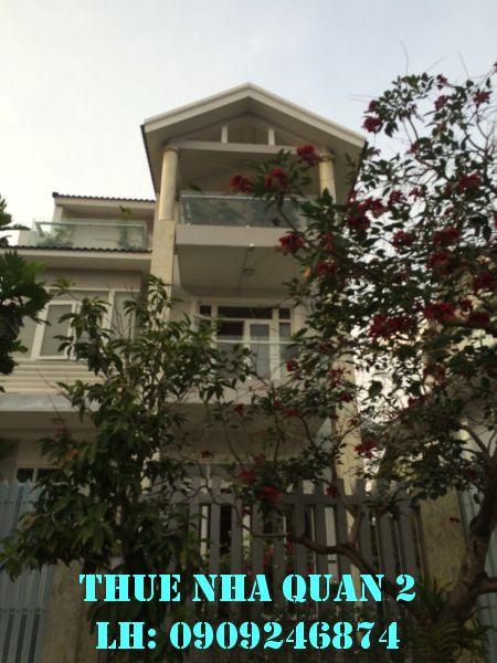 Cho thuê villa Dương Văn An, Quận 2, nhà đẹp, ngay công viên, giá cho thuê: 50tr/tháng