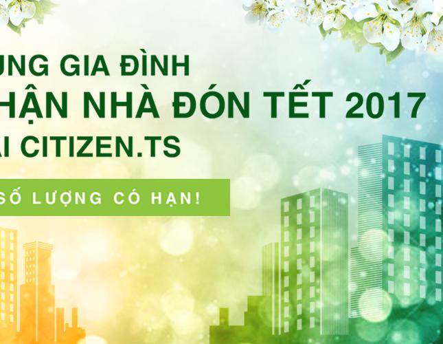 Căn hộ Citizen khu Trung Sơn nhận nhà hoàn thiện tháng 12/2016 - 2,2 tỷ/82.93m2, CK giờ vàng 130tr