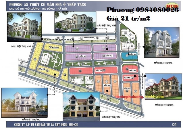 Bán liền kề Phú Lương giá 21 triệu/m2, đường 30m
