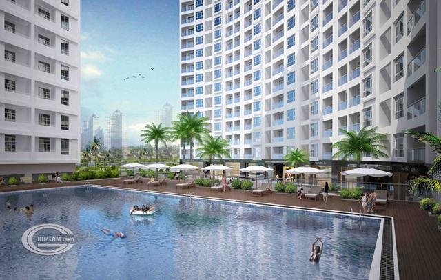 Chỉ với 2.750 tỷ sở hữu căn hộ F11.01 Him Lam Riverisde, cửa hướng Tây, view hồ bơi