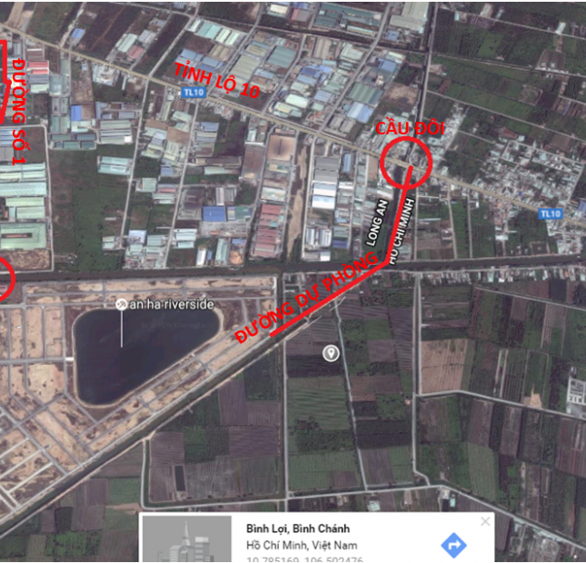 Tôi cần bán 2 lô 10x26m đất thổ cư gần Bình Chánh chính chủ, sát 4 khu công nghiệp 5000m2