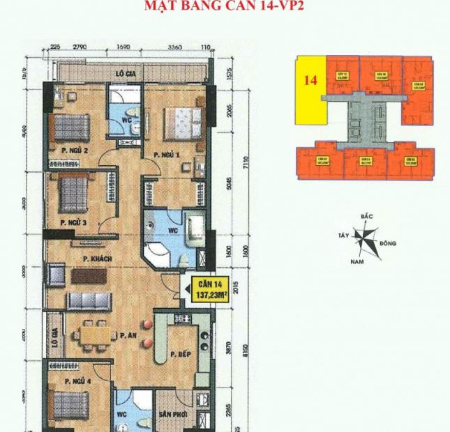 Cần bán gấp căn hộ số 12, tầng 16, chung cư VP2 Linh Đàm - Hà Nội