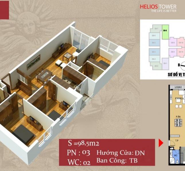 Bán gấp căn góc 08 chung cư 75 Tam Trinh, tầng 1808 giá bằng gốc không chênh. (0904729210)