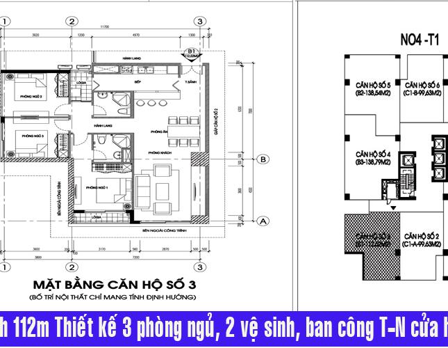 Bán chung cư Ngoại giao đoàn tòa N04B, căn hộ 3 PN hướng Nam nhận nhà ngay