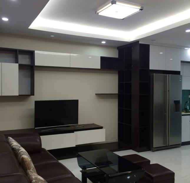 Cho thuê căn hộ 115m2, 3PN, 3 vệ sinh, sàn gỗ chung cư Golden Land Nguyễn Trãi – 11 tr/tháng
