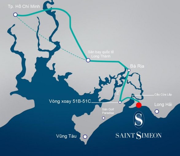 Biệt thự biển Saint Simeon-Long Hải-VT, (CKLN 10%/1năm). CK 3-5%