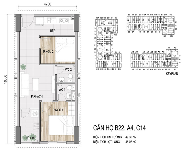 Bán căn hộ chung cư tại dự án Prosper Plaza, Quận 12, Tp. HCM, diện tích 49m2, giá 868 triệu