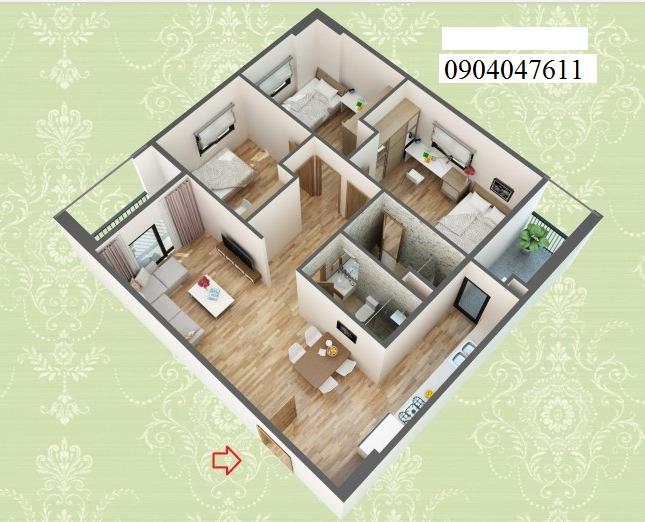 Mở bán chung cư HUD3 60 Nguyễn Đức Cảnh diện tích 56m2, 74m2 giá 20.5tr/m2