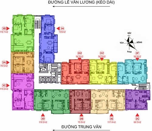 Bán căn hộ 105m2 giá 22.5tr/m2 tại Intracom Trung Văn