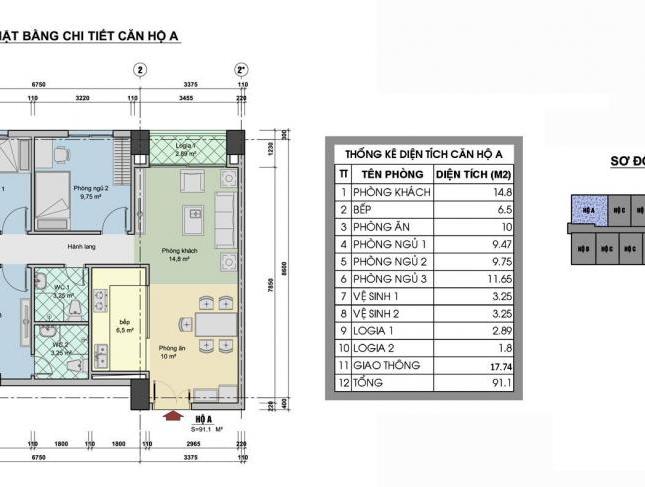 Chính chủ cần bán gấp căn hộ 3 phòng ngủ chung cư CT3 Linh Đàm, Hoàng Mai, Hà Nội