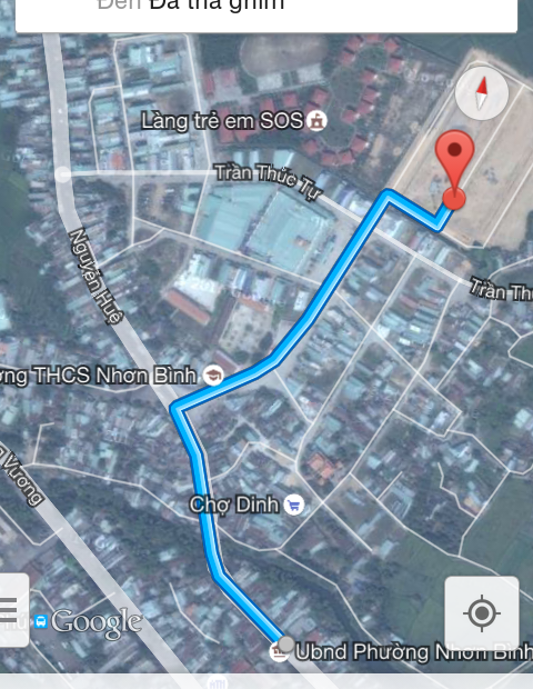 Bán đất tại đường Số 2, khu QHDC gần làng SOS, Phường Nhơn Bình, diện tích 90m2, giá 675 triệu
