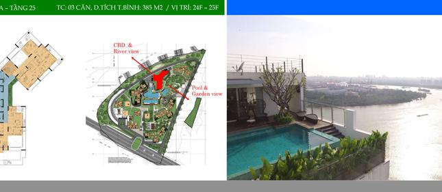 Bán căn hộ Sky Villa 5PN, DT 347m2, dự án Đảo Kim Cương, Quận 2
