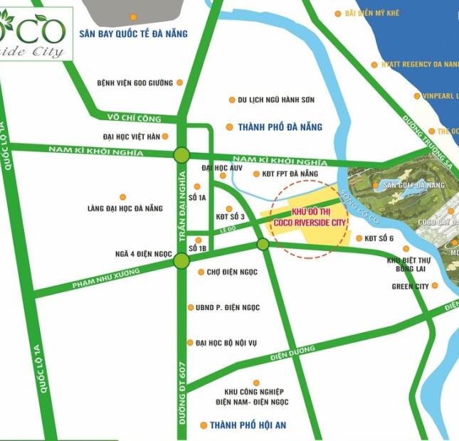 Bán đất nền nghỉ dưỡng Coco Riverside City chỉ với 175tr (50%), chiết khấu lên đến 9.5%