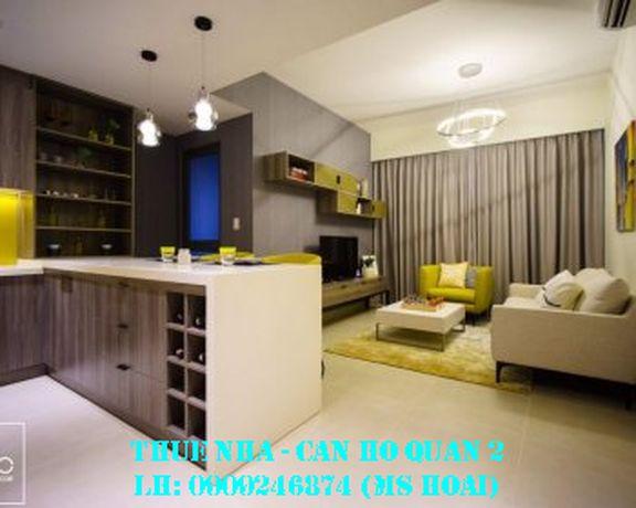 Cho thuê căn hộ chung cư Masteri Thảo Điền, Quận 2, 2 phòng ngủ, nội thất châu Âu, giá 17tr/th