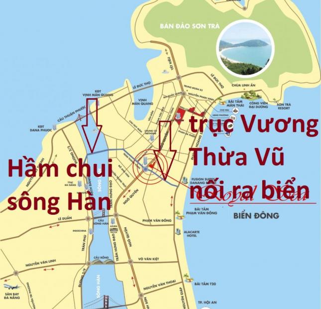 4 lô đất Ngô Quyền, Sơn Trà sát SHB, Phúc Lộc Viên, cách Vincom 1,5km
