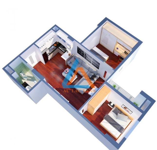 Bán căn hộ chung cư Mipec Hà Đông, diện tích 60.4m2 full nội thất sàn gỗ